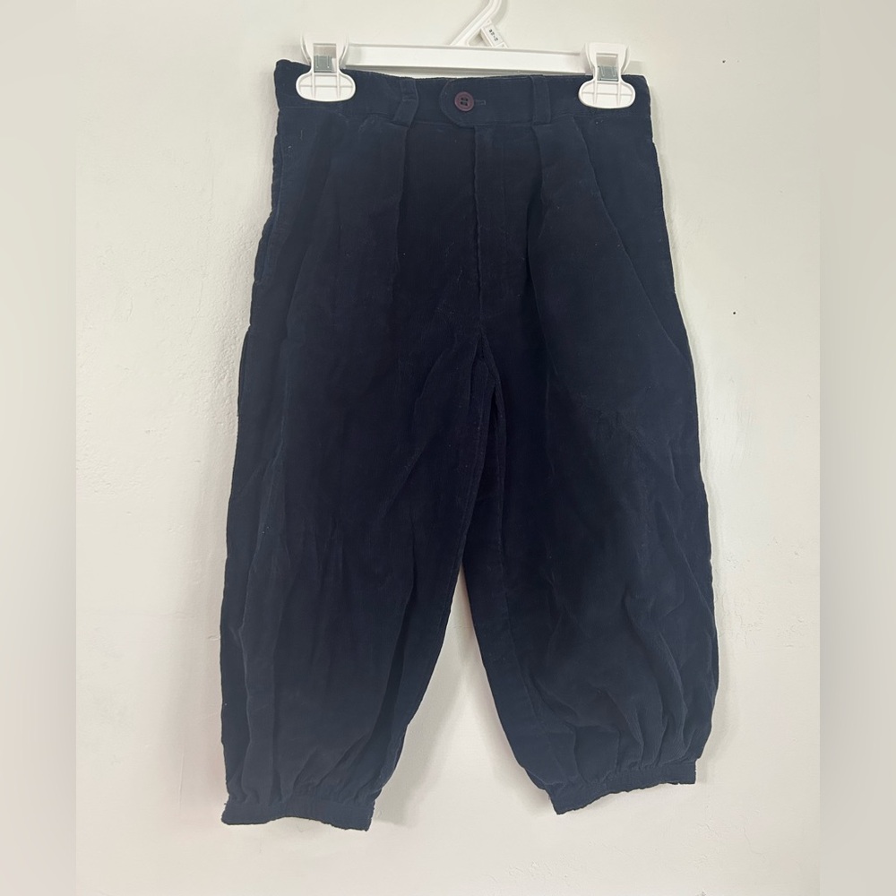 Michele D Navy Corduroy Kids Dress Pants Size 5/6 Vintage 1980s